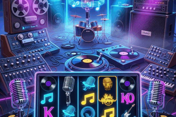 Slot bertema suara di balik gulungan